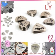 LY 1/5Pcs Metal Guitar Pick, Electric Guitarra Accesorios Sparkling Guitar Pick Acoustic Guitar Picks, Replacement Electric Guitar Bass Stainless Steel Plectrum Ukulele Picks