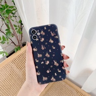 Dark Blue Small Floral iPhone 13/12/11/X Series/8/7 Phone Case