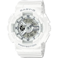CASIO Women's Baby-G BA-110X-7A3JF [BABY-G BA-110 SERIES Women's Rubber Band] Round Watch White Quar