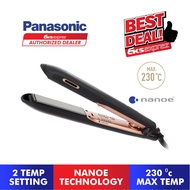 Panasonic Dual-Voltage nanoe Hair Straightener Ultimate Styling Results EH-HS99-K655