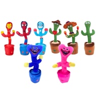 ✨Cactus Dance Toy Kaktus Bercakap Dancing Cactus Spiderman Mainan Batman Talking Cactus Baby Toy