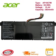 (ส่งฟรี ประกัน 1 ปี) แบตเตอรี่ Acer AP18C7M Acer Swift 5 SF514-54GT SP513-54N-546V SF313-52 ของแท้