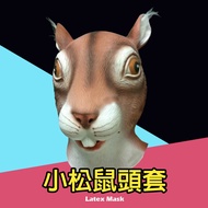 Squirrel Head Latex Mask / Animal Hood / Cute Squirrel Mask / Funny Head