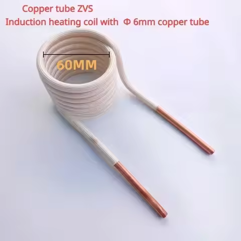 1P ZVS Copper Tube Watercooled High-frequency Furnace Intermediate Frequency 6mm Quenched Tapless He