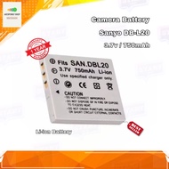 แบตเตอรี่กล้อง Camera Battery Sanyo DB-L20 (3.7v/750mAh) Li-ion Battery For Sanyo Xacti Model รับประกัน 1 ปี