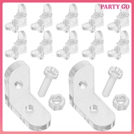 15pcs Clear Acrylic Corner Braces for Display Cabinets Transparent Acrylic Corner Bracket Corner Bra