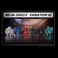 Qmsv-mini Gundam Zaku II Variation MS-06 Figure Bandai Namco - 1pc