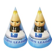 6 pcs Baby Boss Theme Kids Party Hat Birthday Baby Shower Party Event Celebration