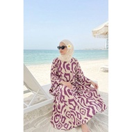 💥DRESS Aloha Hawaii fashion Spring Summer longsleeve Floral Dress Long Dress Beach