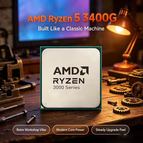 AMD Ryzen 5 3400G Desktop Processor CPU R5 3400G 4.2GHz 4-Core 8-Thread AM4 L3 8MB Gaming CPU