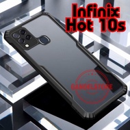 Case Infinix Hot 10s (2021) Shockproof Armor Transparant Hard Case Handphone