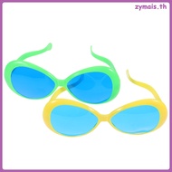 2Pcs Exaggerated Glasses for Decoration Plastic Assorted Color  zymais