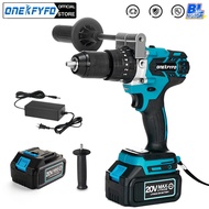 13MM Brushless Electric Drill 3 in 1 Impact Drill Hammer Cordless Screwdriver 20+3 Torque Power Tool for Makita Battery