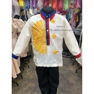 Barong ARAW Embroidered Design for Kids- Buwan ng Wika Costume