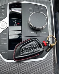 BMW 皮革鑰匙套 手工縫製 真皮保護套 馬臀皮 Shell Cordovan