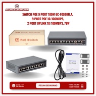 SWITCH POE 9 PORT 100M 6C-F0920FLA, 9 PORT POE 10/100MBPS, 2 PORT UPLINK 10/100MBPS, 78W