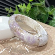 稀有紫方鈉石手鐲56+MM 玉化高瓷爆晶薰衣草紫神奇變色石手環