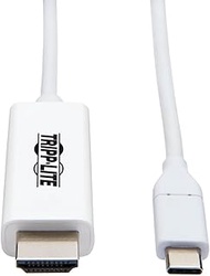 Tripp Lite USB C to HDMI Cable Adapter (M/Thunderbolt 3 HDMI Cable Adapter, Gen 1, Converter On HDMI