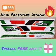 *Body Sticker Stripe / Strike* - New Palestine Design Honda EX5 Dream - 100 (7) Vietnam Design