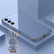 Soft Case Samsung A14 4G A14 5G A24 4G A24 5G A34 5G A54 5G Casing Electro Plating Free Bunny Holder