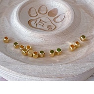 Square Spacer Beads Gold Accessories 14k16k DIY Handmade Crystal