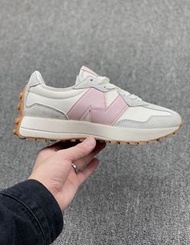 New Balance 327 舒適時尚 跑步鞋 灰粉