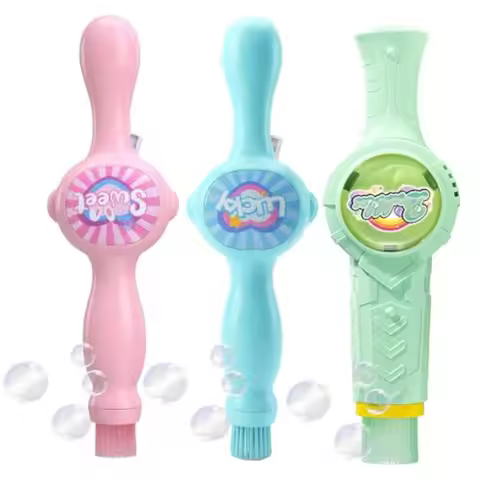 3PCS Fog Bubble Machine, Rechargeable Automatic Electric Smoke Bubble Machine, Magic Smoke Bubble Ma