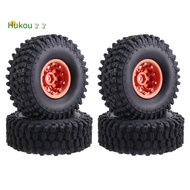 1.9 Beadlock Wheels Crawler and Rubber Tires 120mm Diameter for 1/10 RC CAR  SCX10 II -4 T6