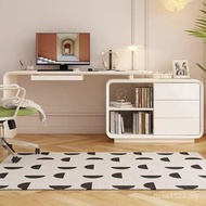 Office Corner Retractable Computer Desk Integrated French Study Bedroom Bookcase Luxury Light Desk S
