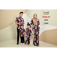 BAJU BATIK RAYA SEDONDON COUPLE / FAMILY DARKBROWN KURUNG BUDAK BAWAH 1 TAHUN