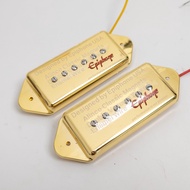 1ชุด Epiphone Alnico 2ปิ๊กอัพโลว์แบบเกาส์ P90สัญลักษณ์ดีสไตล์สุนัขสำหรับกีต้าร์ไฟฟ้า Gibson Sg/lp (ส