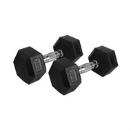 Dumbbell Barbell 7.5 Kg Hexagonal Rubber Barbell ROX Original