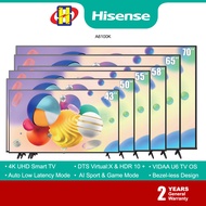 [Penghantaran percuma] Hisense 4K UHD LED Smart TV (43 "/50"/55 "/58"/65 "/70") A6100K / E6K