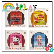 PLAY Rotating Puzzle 3D Puzzle Dinosaur Early Education Puzzle  Spiderman Puzzle Froze Puzzle Cartoo