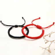 Diamond Braided Red Rope Bracelet Men Women Style Safe Rope Benming Year Lucky Bracelet Simple Coupl
