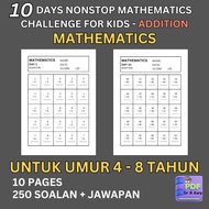 [PDF] 250 Addition Questions For 10 Days Nonstop Mathematics Challenge For Kids 4 To 8 Years Old pdf