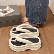 Women's flip-flops, fashionable Korean flip-flops, easy to mix and match, 7cm high sole B86