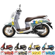 HONDA Striping Stickers Scoopy New 2020 - 2021 Pikachu AR-03 GLOSSY Variation All Ready