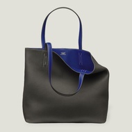 Hermes Double Sens 45 全皮雙面Tote Bag 錫器灰拼電光藍