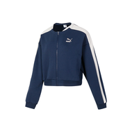 PUMA T7 Jackets Womens Blue Crew Neck Moderate Other