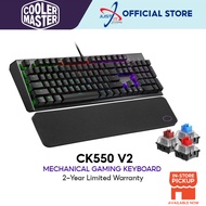Cooler Master Ck550 V2  Full RGB Mechanical Gaming Keyboard & Wrist Rest