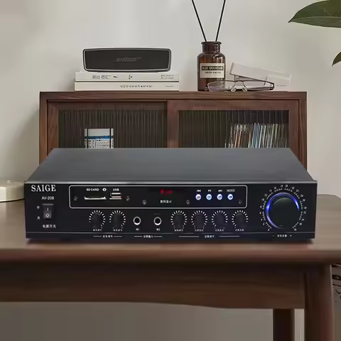 100W*2 Bluetooth Amplifier High Power HIFI Stereo Amplifier 8Ohm Amp for Home KTV Karaoke Dual Chann