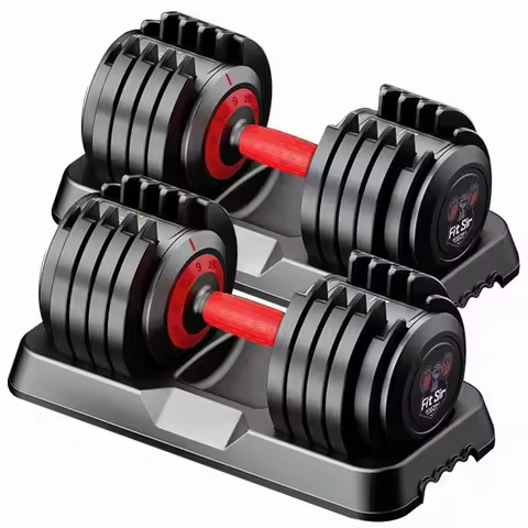Adjustable Dumbbell Set, 10-in-1 25LB/55LB Ajustable Dumbbells with Safe Locking System, Enclosed St