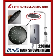 ALPHA 9" 220MM ULTRA SLIM RAIN SHOWER HEAD FOR INSTANT SHOWER HEATER IM9 SMART18I