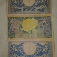 uang kertas 5 rupiah kuno tahun 1959