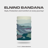 Elnino Multipurpose Headwear Mask Bandana UPF 50+ Anti UV Outdoor Neckwear - Mountain Horizon