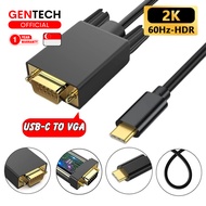 SG GENTECH USB Type C to VGA Video Cable Converter 2K 1080p Full Ultra HD High Definition 60Hz Refre