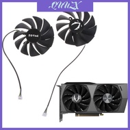 QUU GPU Cooler Fan for ZOTAC RTX 3060 Ti Twin VGA Fan Graphics Card Cooling 4Pin 12V