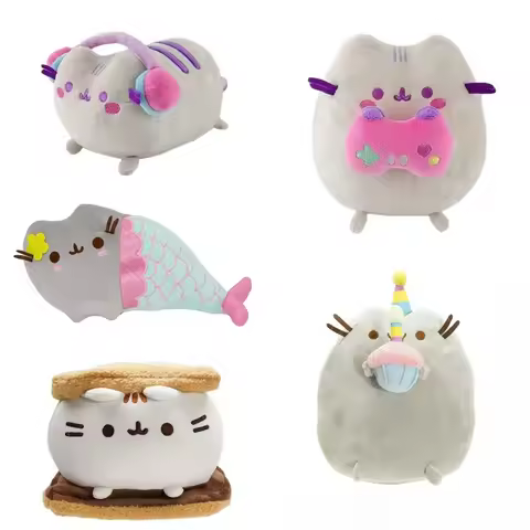 Pusheen Cat Ornament Mermaid Pusheen Soft Pillow Ornament Cute Fluffy Sofa Cushion Bedroom Livingroo