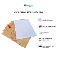 [Link 1] Taiwanese Milk White Mica Chochen Fusheng 2mm 3mm Thick - Acrylic Code 425 Laser Cut to Mak